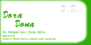 dora dona business card