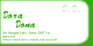 dora dona business card